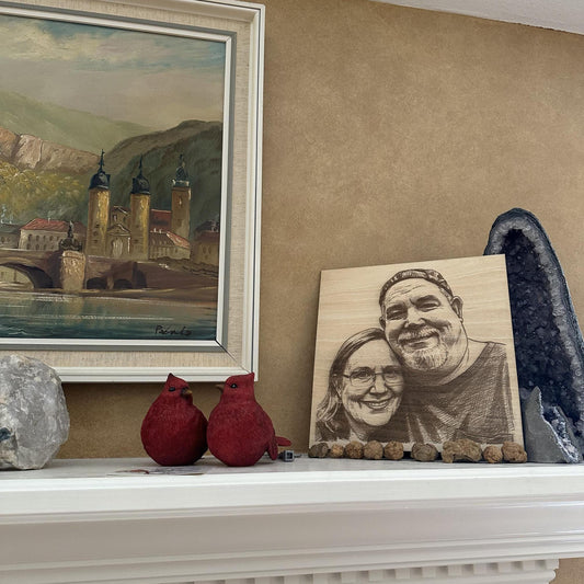 Personalized Laser Engraved Wooden Picture for Family, Scenery, Pets, Outdoors, Memories, Special Occasions