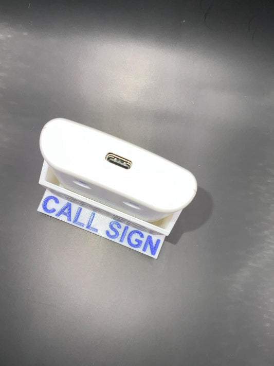 Custom OpenSPOT Cradle Mount: Ham Radio Desk Stand with Call Sign