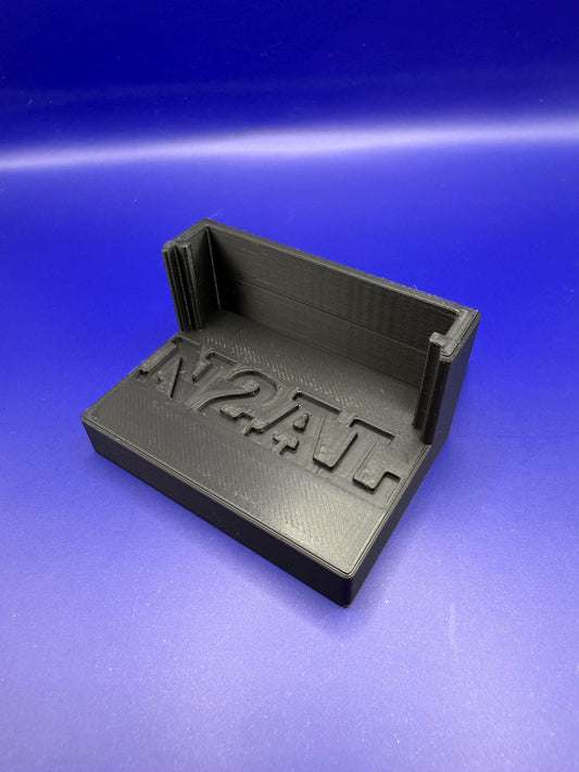 Baofeng BF-F8HP, UV-5X3, and most UV-5R Variants Desk Stand / Mount with Customizable Call Sign