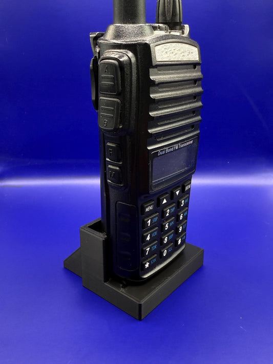 Baofeng UV-82 Series Desk Stand / Mount with Customizable Call Sign