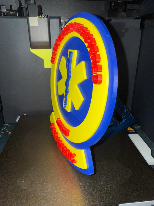 National Registry Paramedic Wall Plaque, NREMT Paramedic, 3D Printed Patch