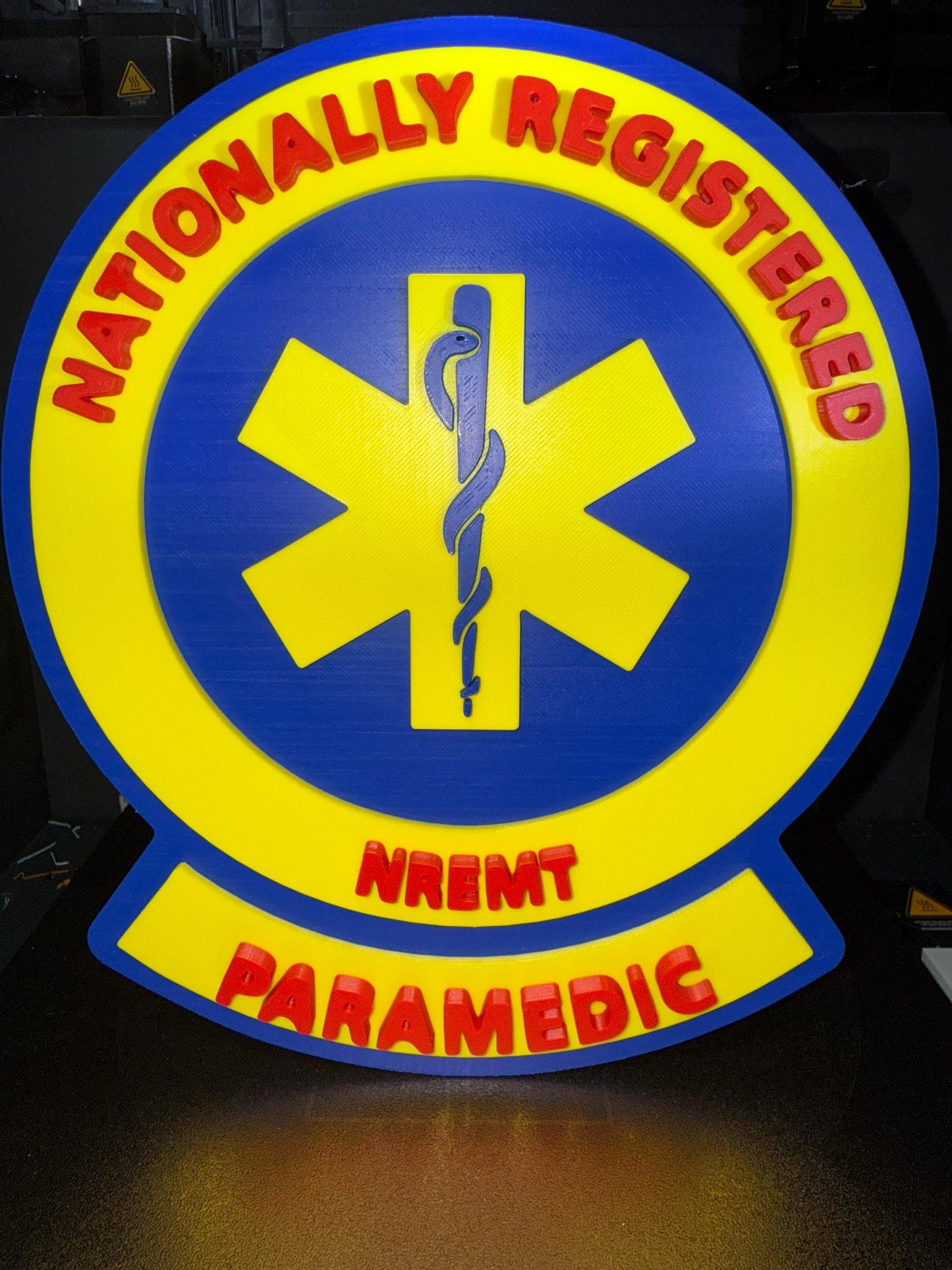 Custom 3D Printed Department Patch and Badge: Wall Mounted Plaque