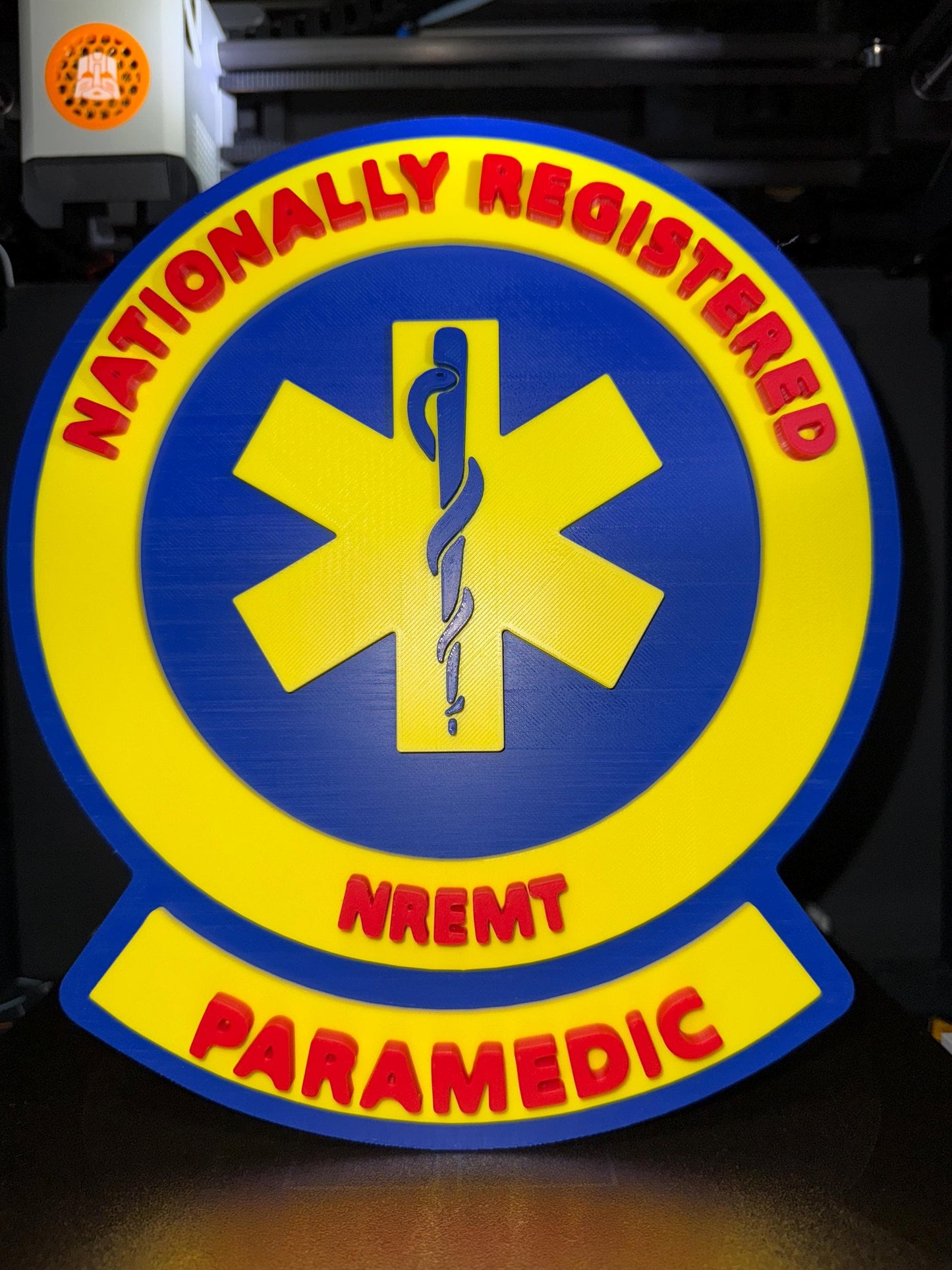 National Registry Paramedic Wall Plaque, NREMT Paramedic, 3D Printed Patch
