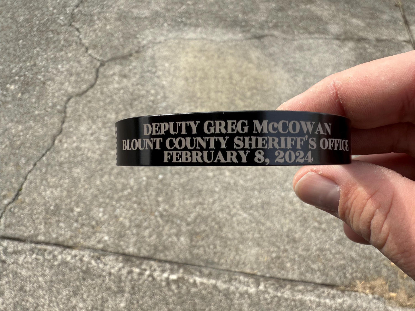 Aluminum Memorial Bracelet | LODD | Military | Police | Fire | EMS
